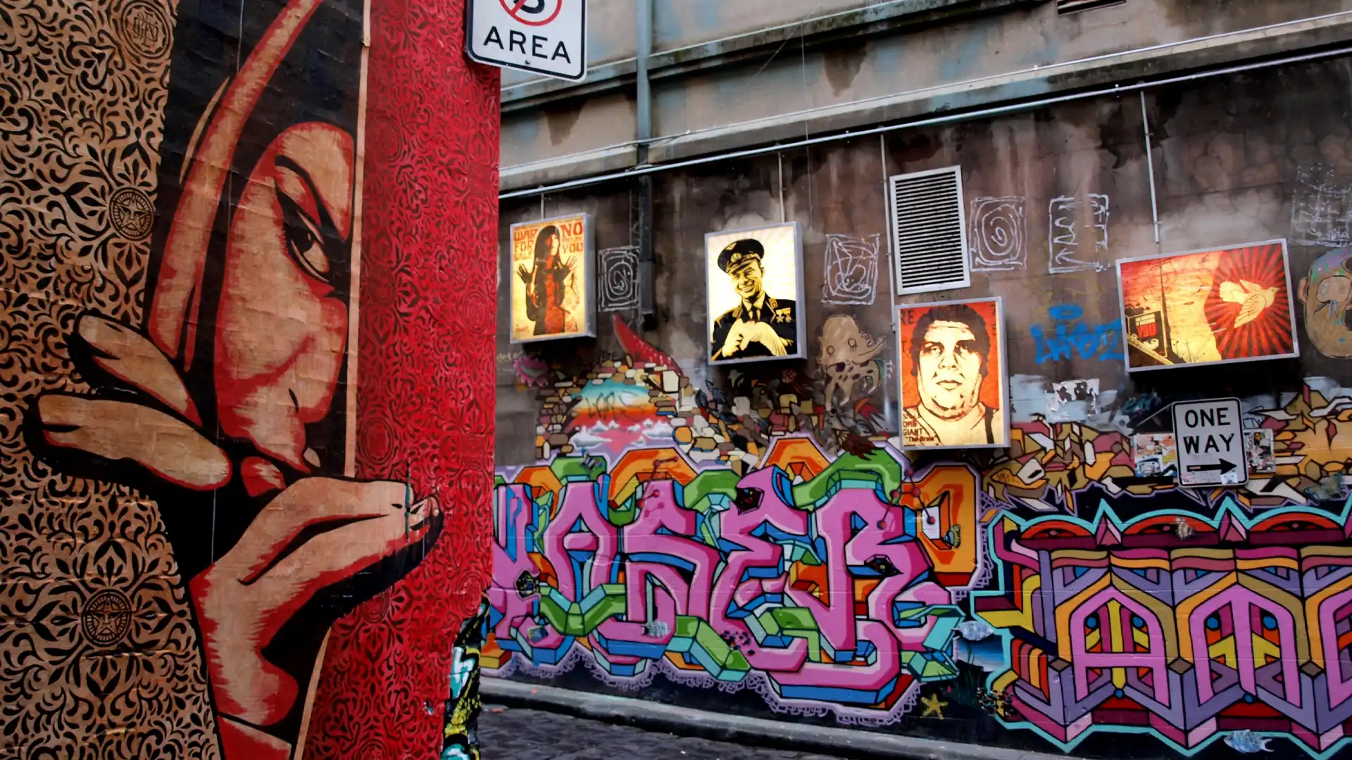 Laneways Street Art, Melbourne, Victoria, Australia